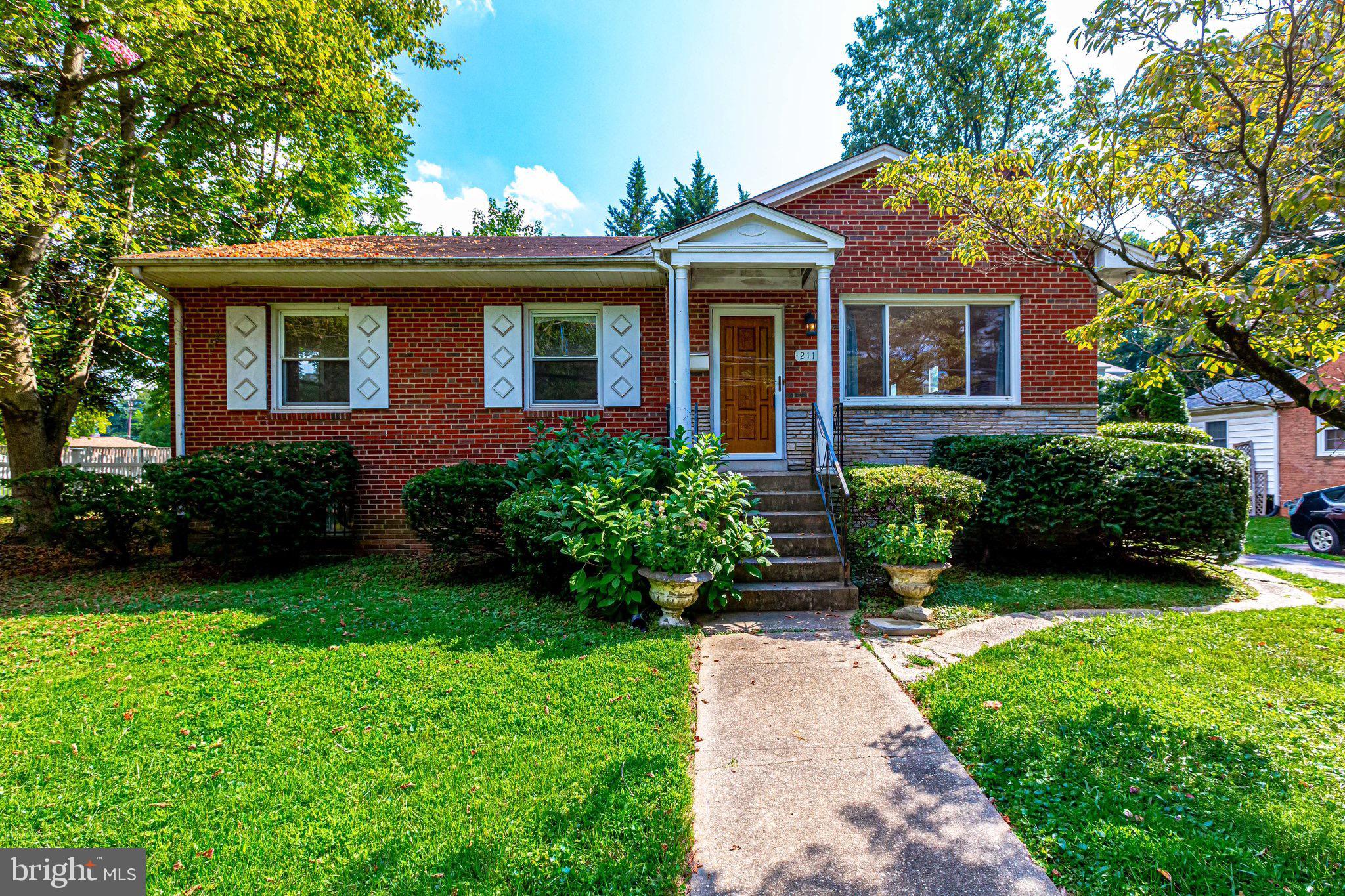 Inviting brick front.