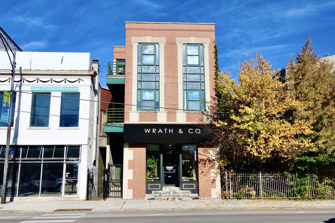 a view of a building with a outdoor space