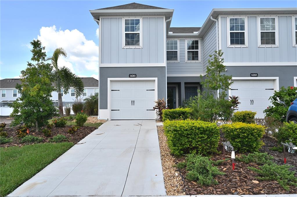 a house view with a outdoor space