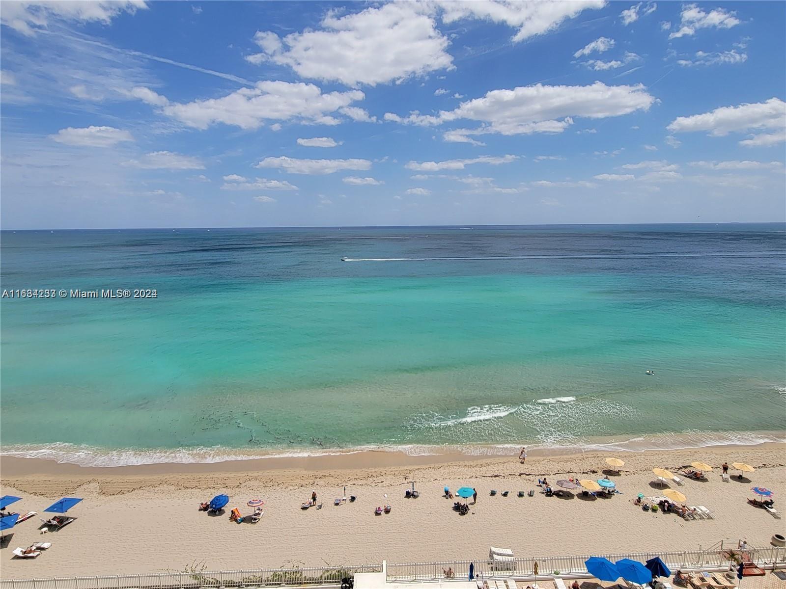 a view of beach and ocean