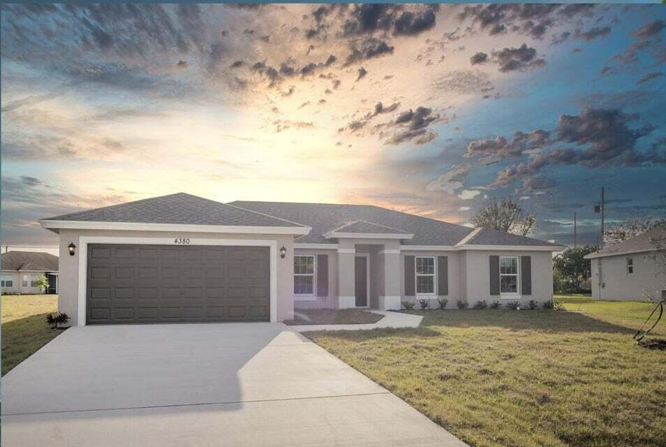 front view of a house with a dry yard