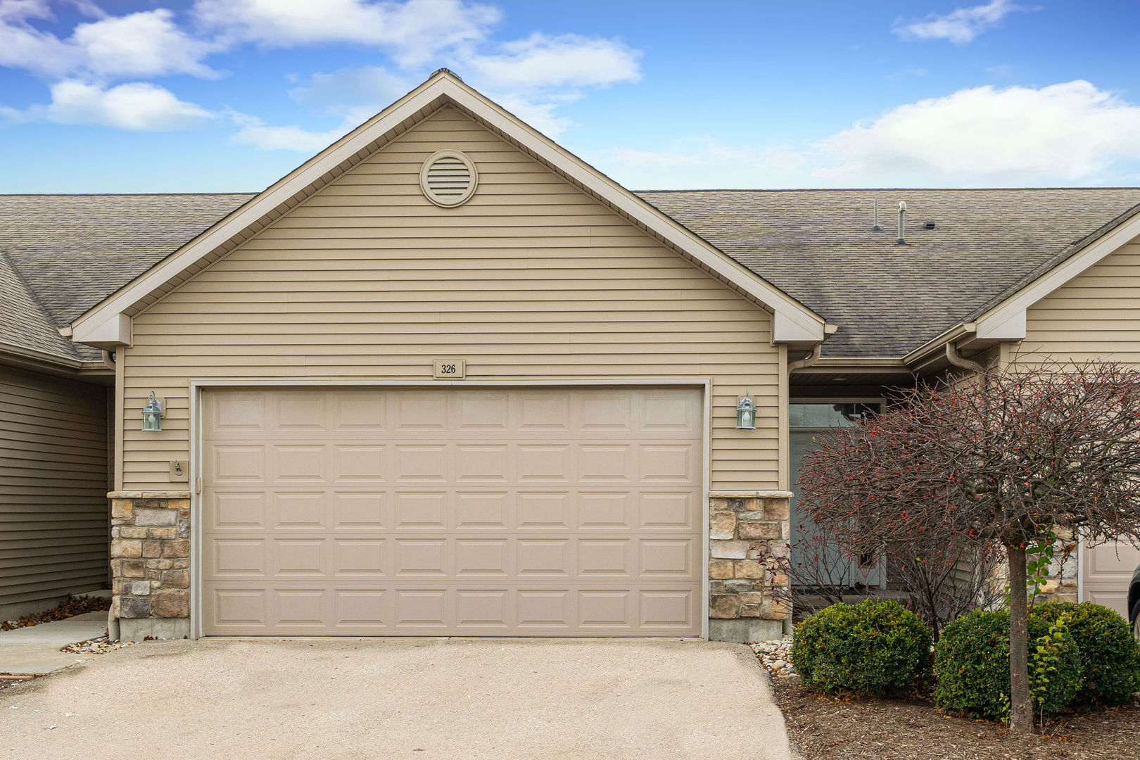 a view of garage