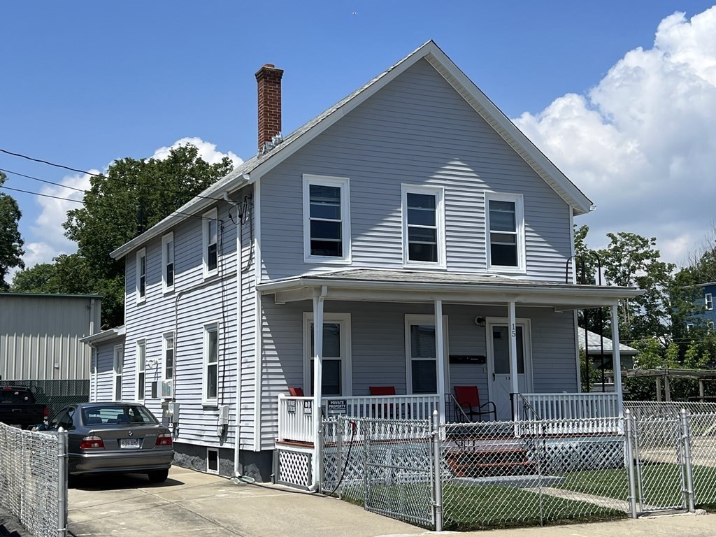 a front view of a house with a porch