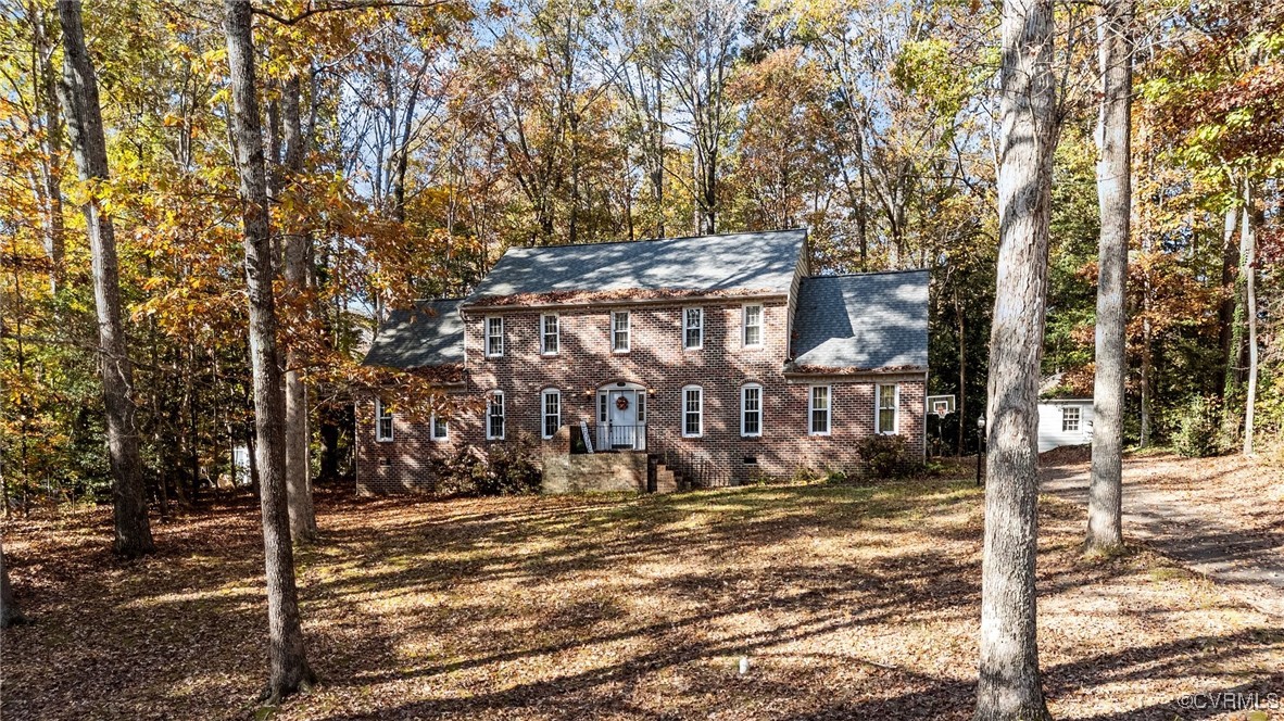 View of colonial-style house