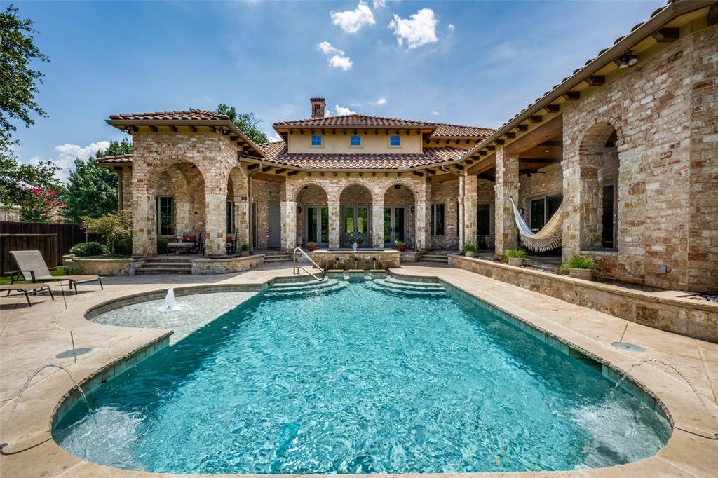 a view of a building with a swimming pool