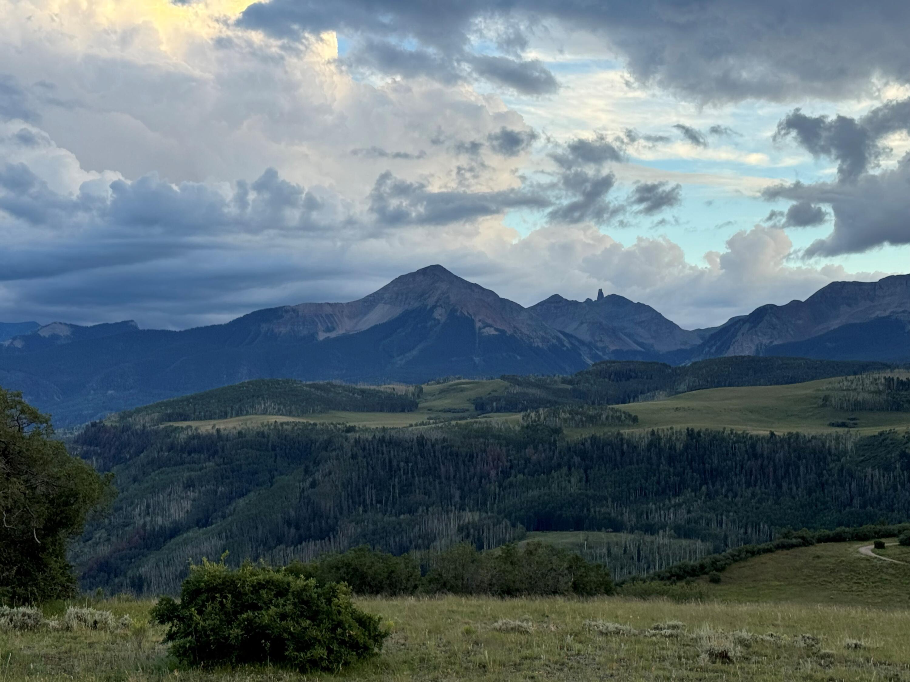 a view of outdoor space and mountain view