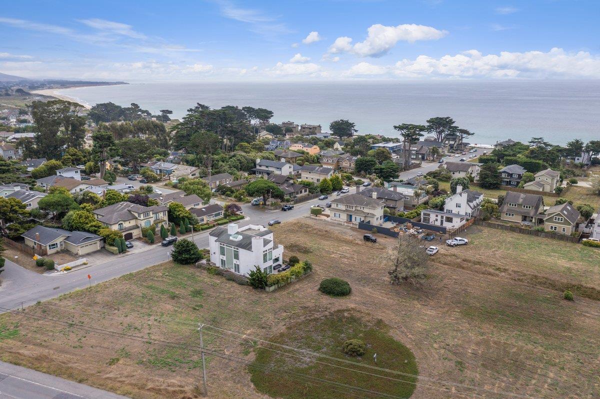 an aerial view of a houses