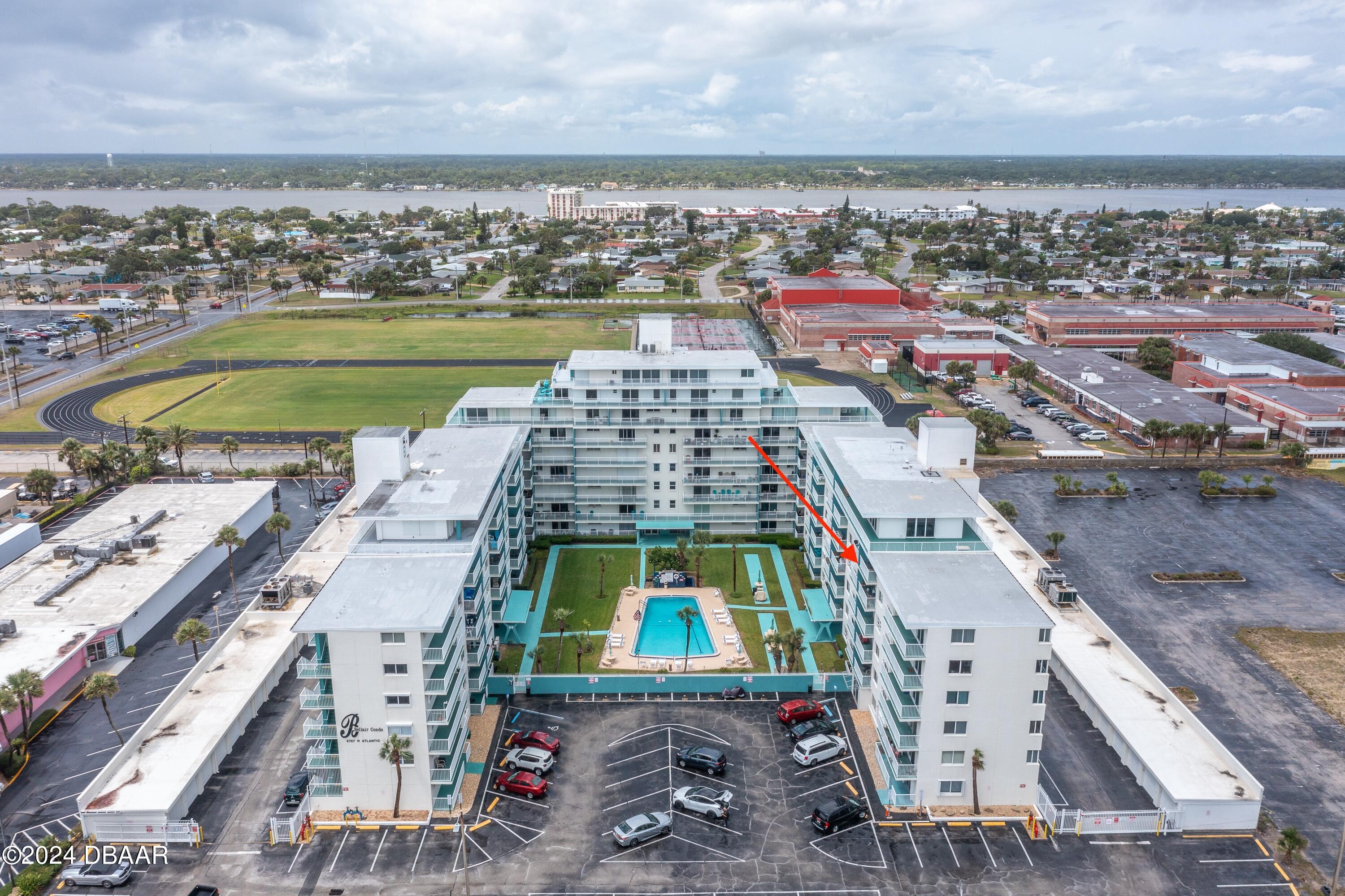 a picture of city view with ocean view