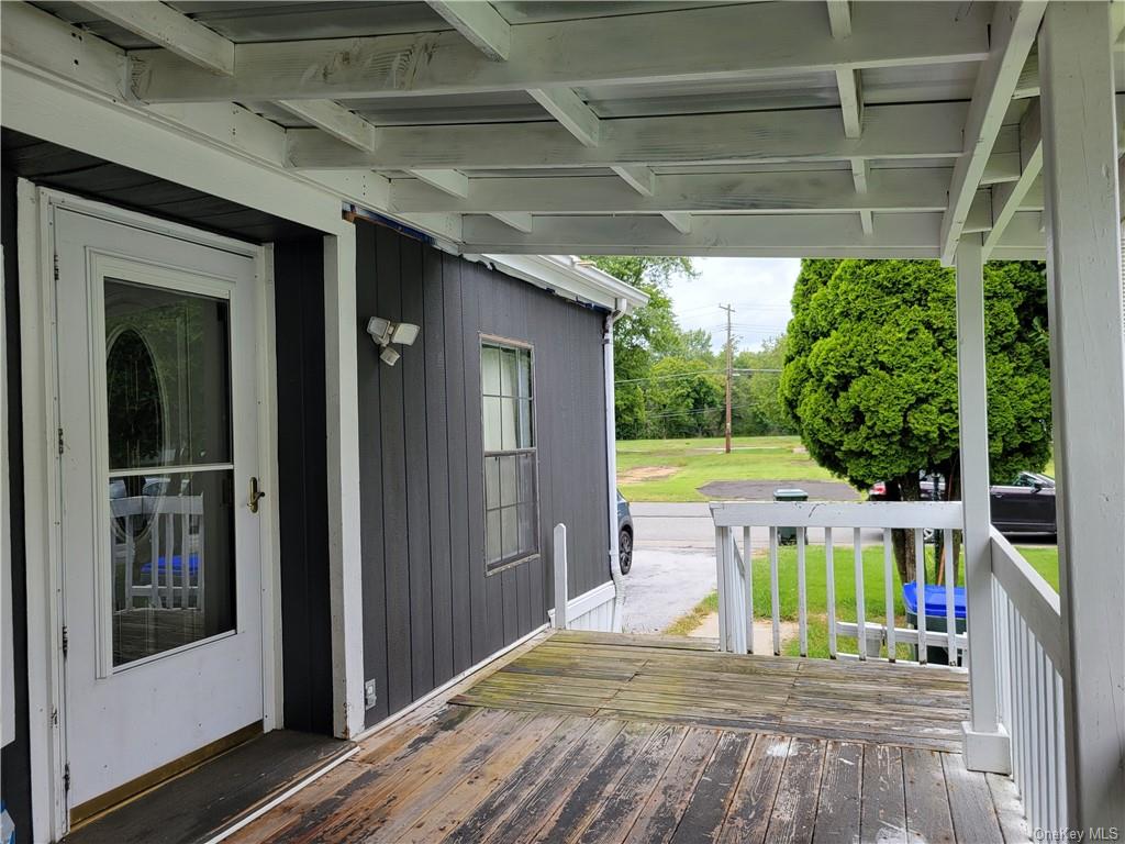 a view of outdoor space and deck