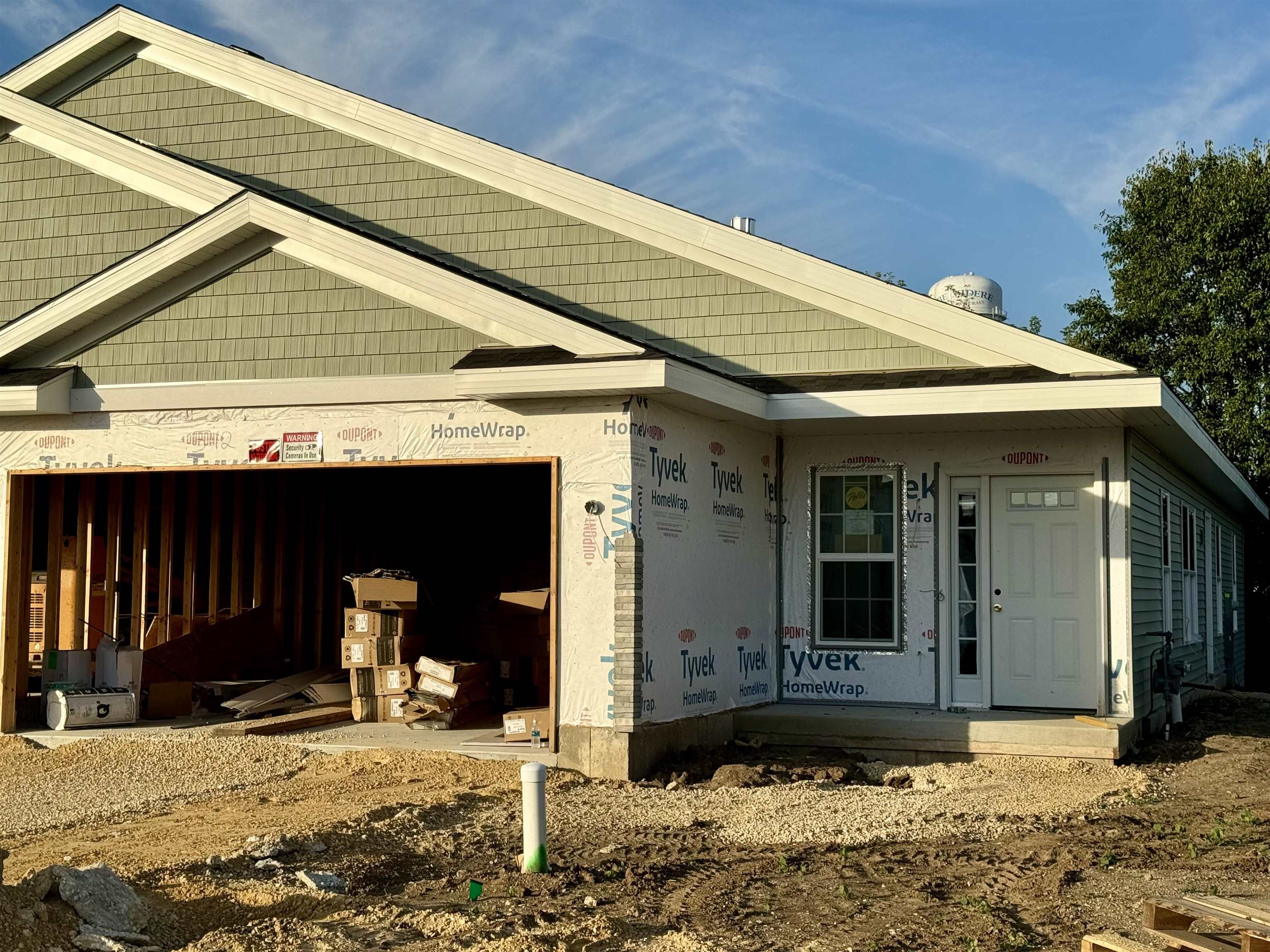 a front view of a house