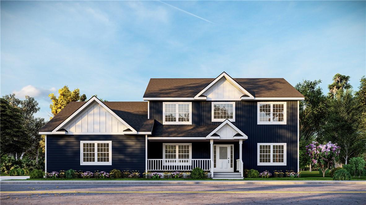 View of front of home featuring a porch