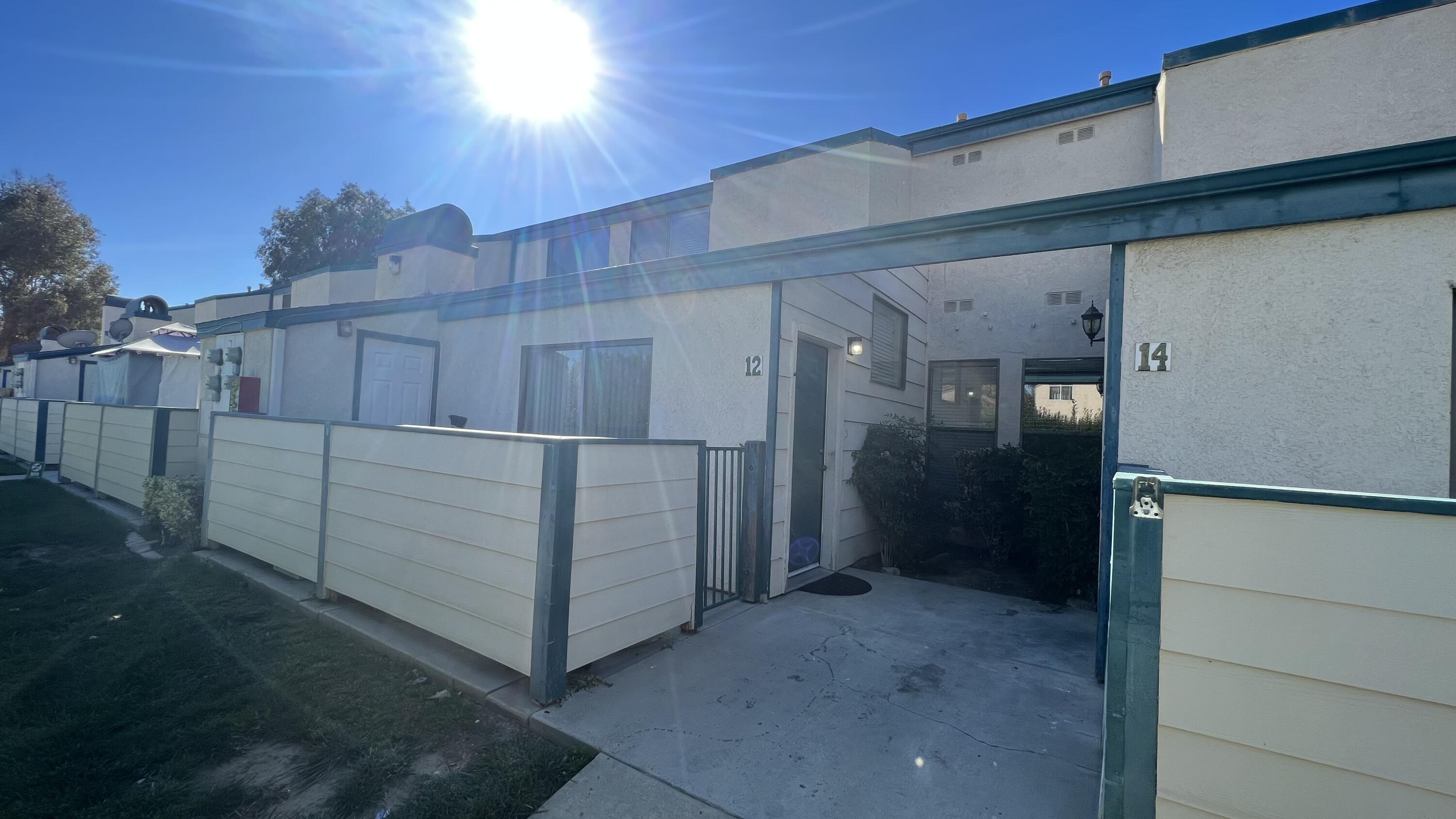 a view of a garage