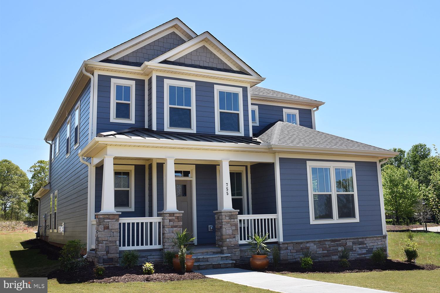 a front view of a house