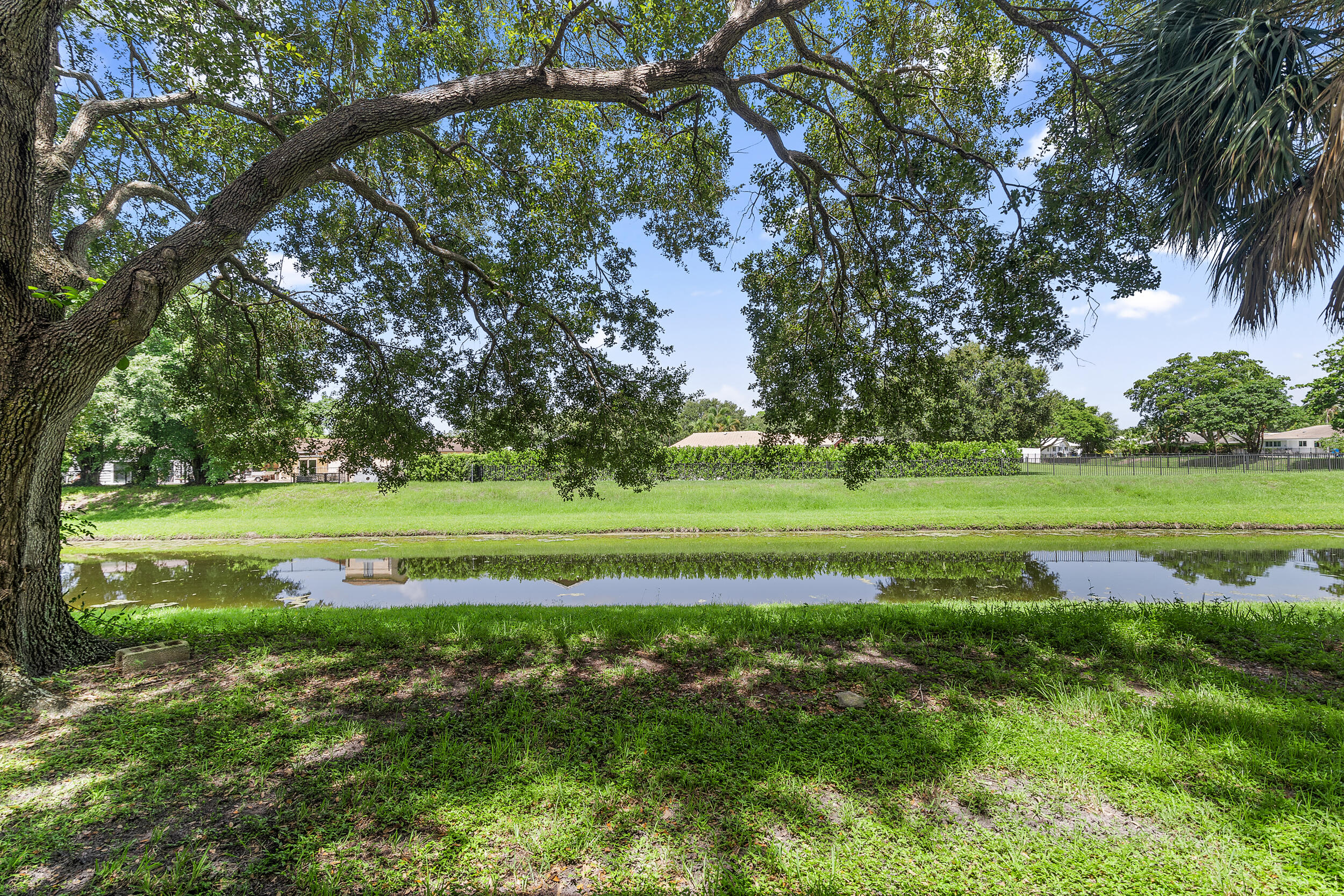 a view of a golf course