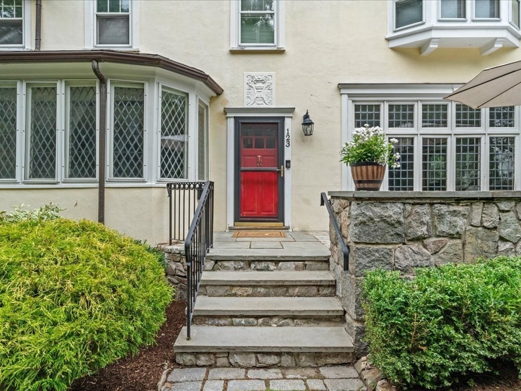 front view of a house with a window