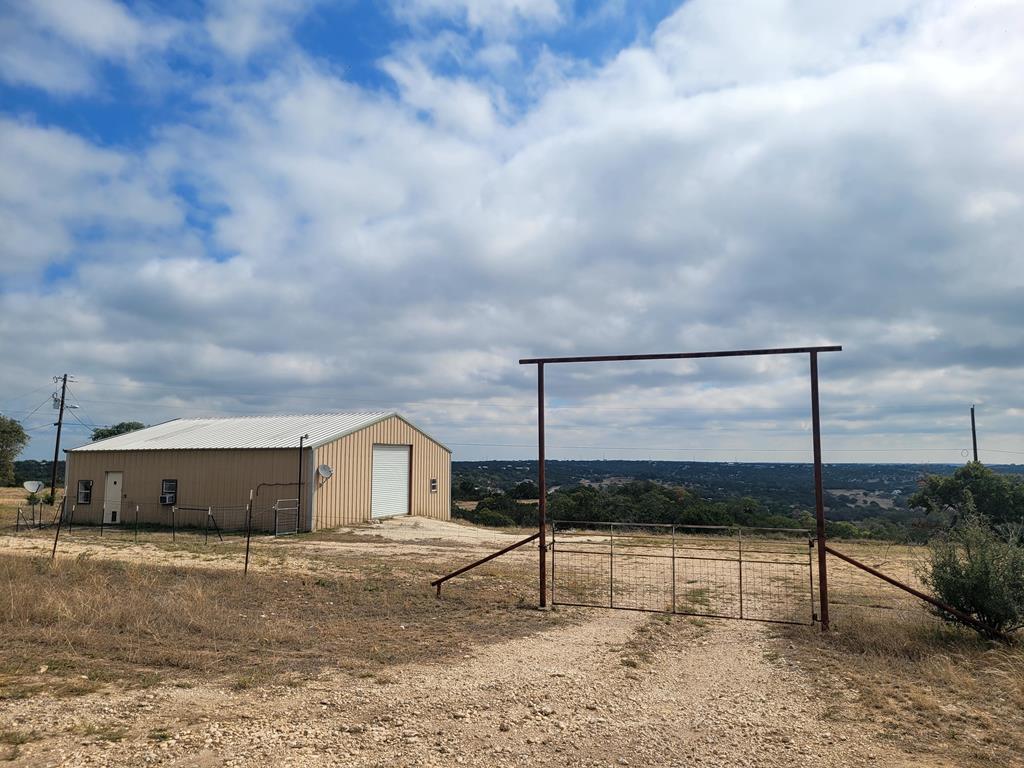 a house view with a backyard