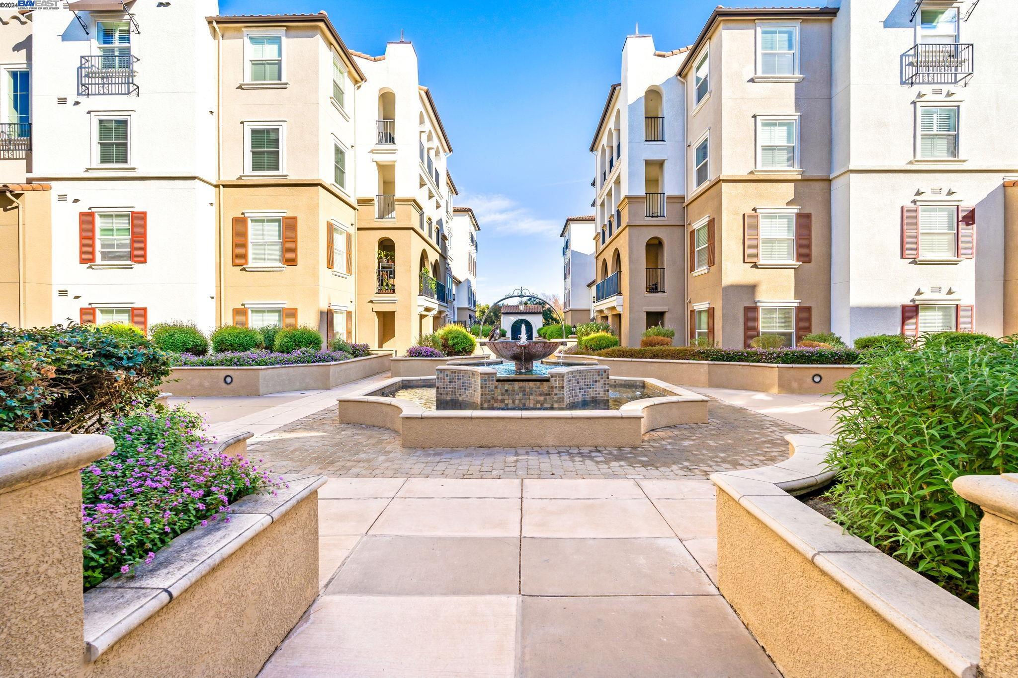 a view of a multi story residential apartment building