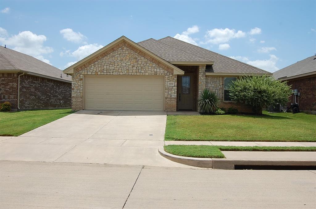 a view of outdoor space yard and garage