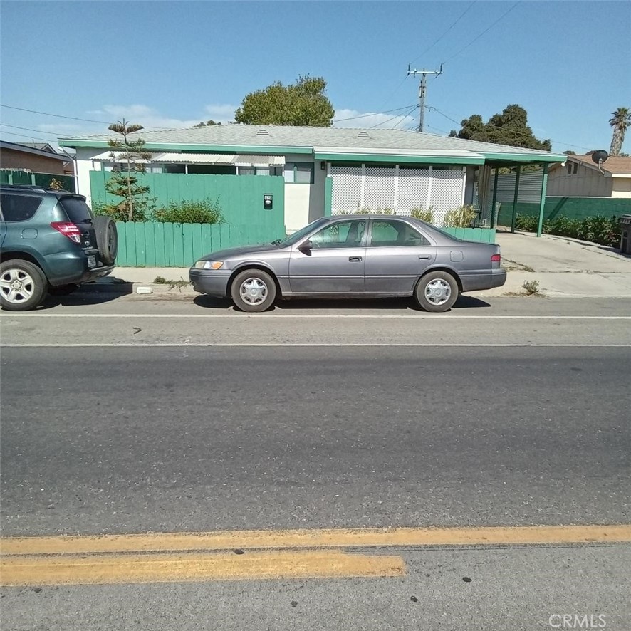 a car parked on the side of the road