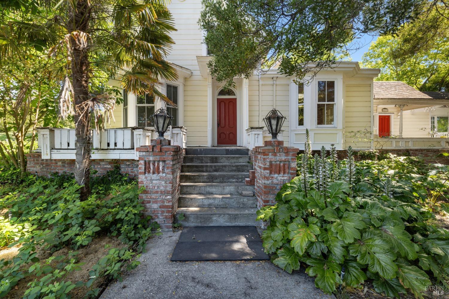 Main home 1860 historic Victorian. 2 bd 2 full baths with an opened up attic room for flexible uses.