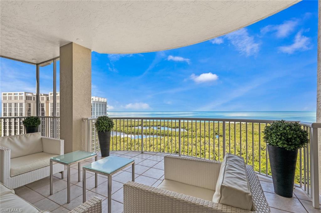 a view of balcony with couch