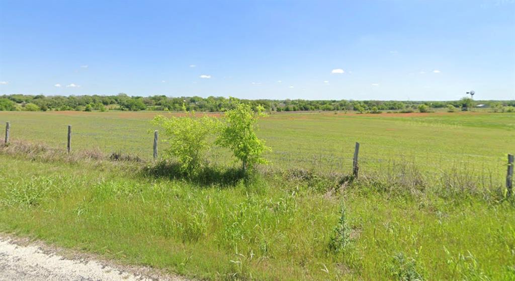 a view of a lake from a yard