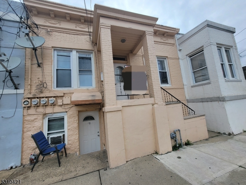 a front view of a house with entryway