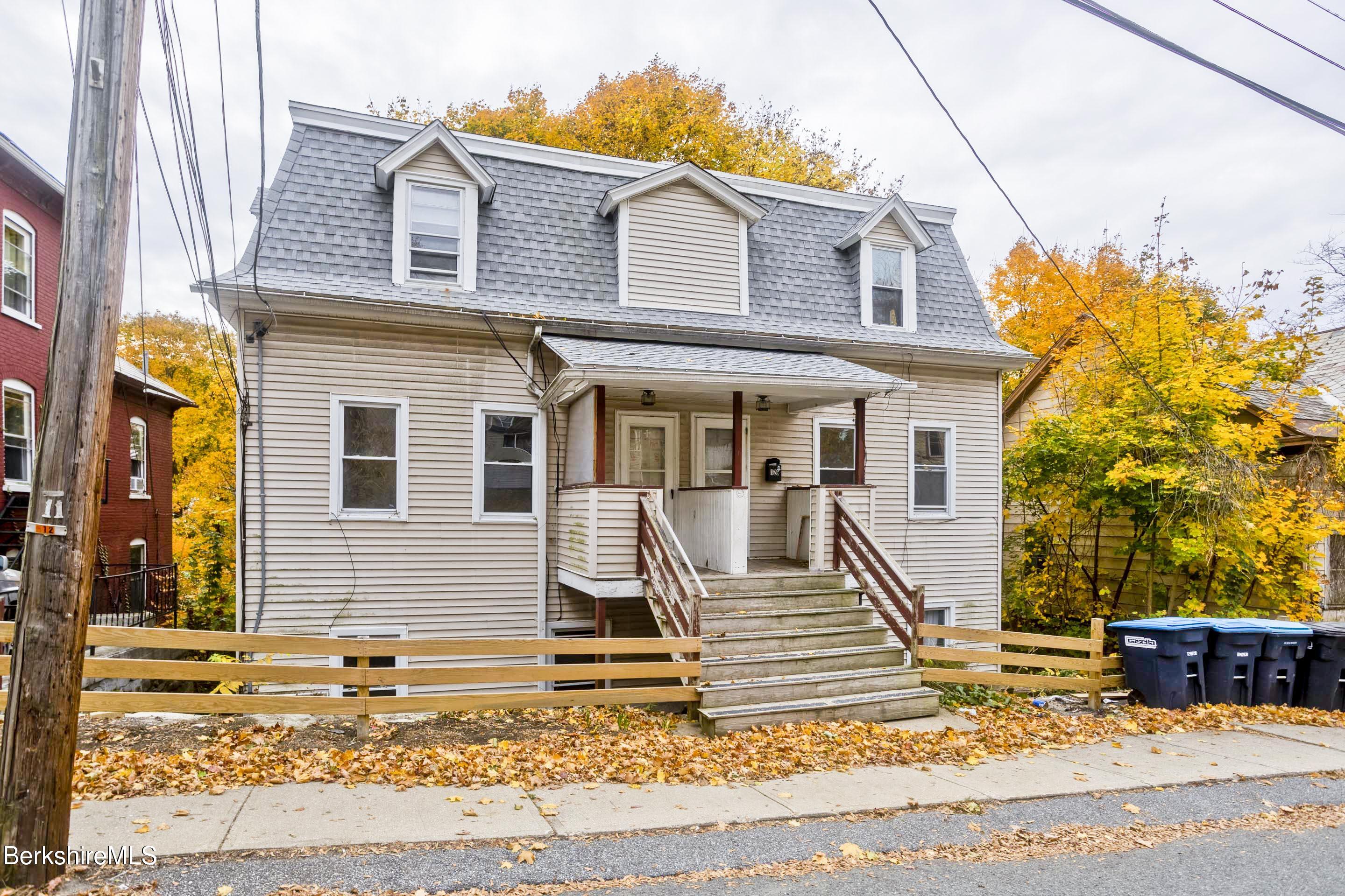 a front view of a house