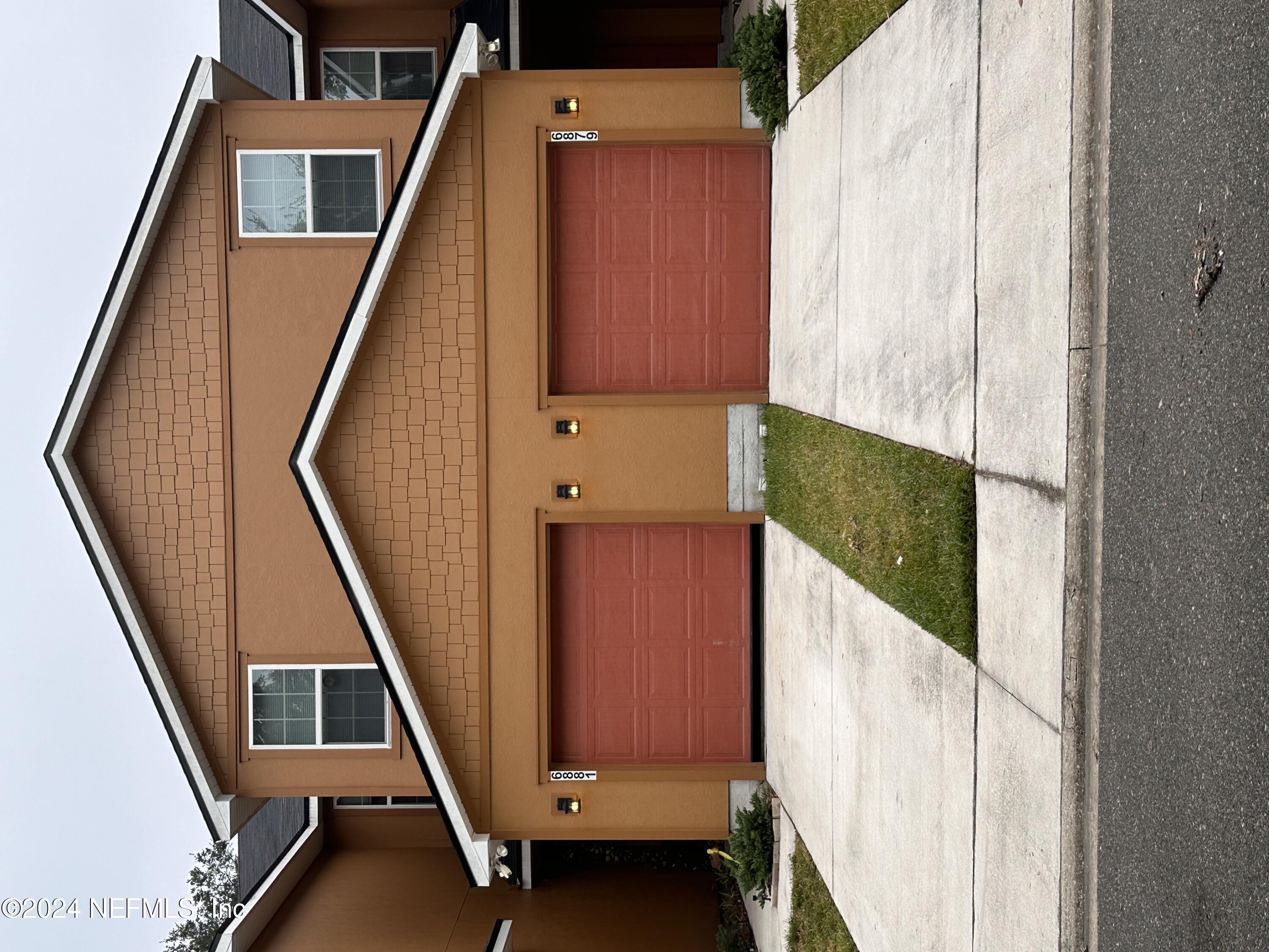 a front view of a house