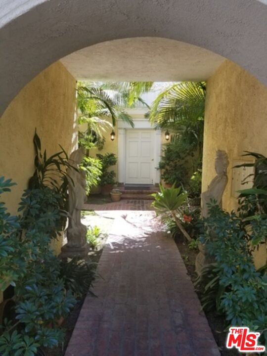 a street view with garden