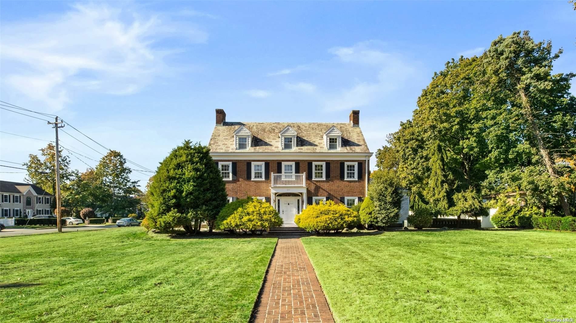 a view of a house with garden