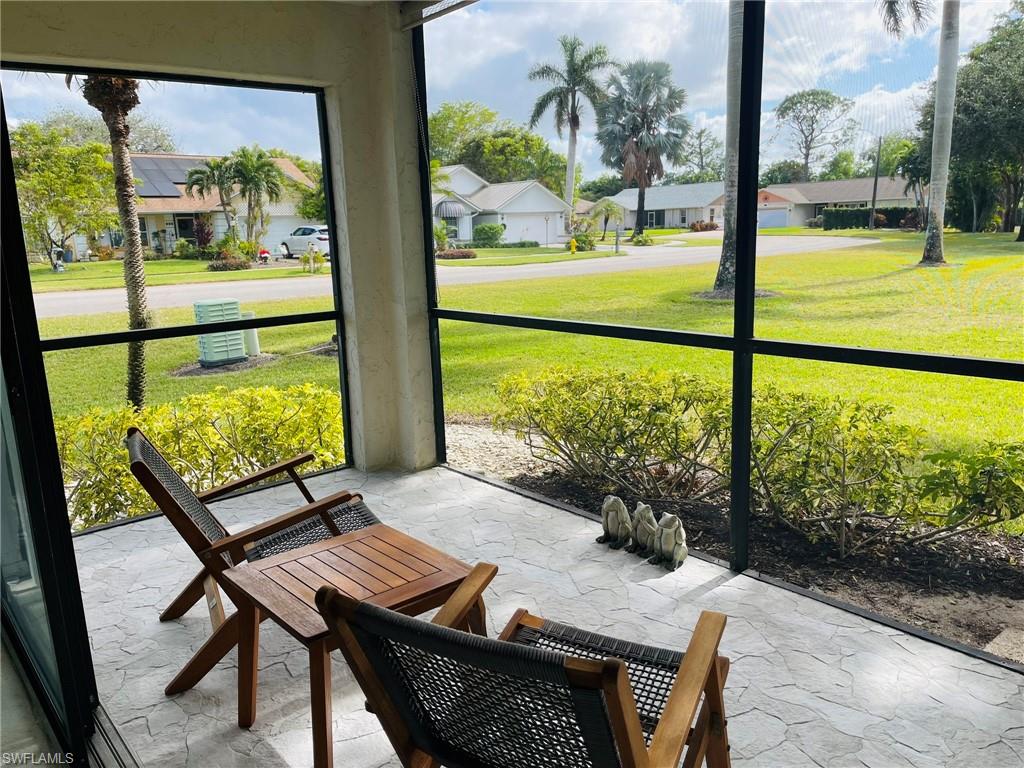 View of landscaped area from lanai