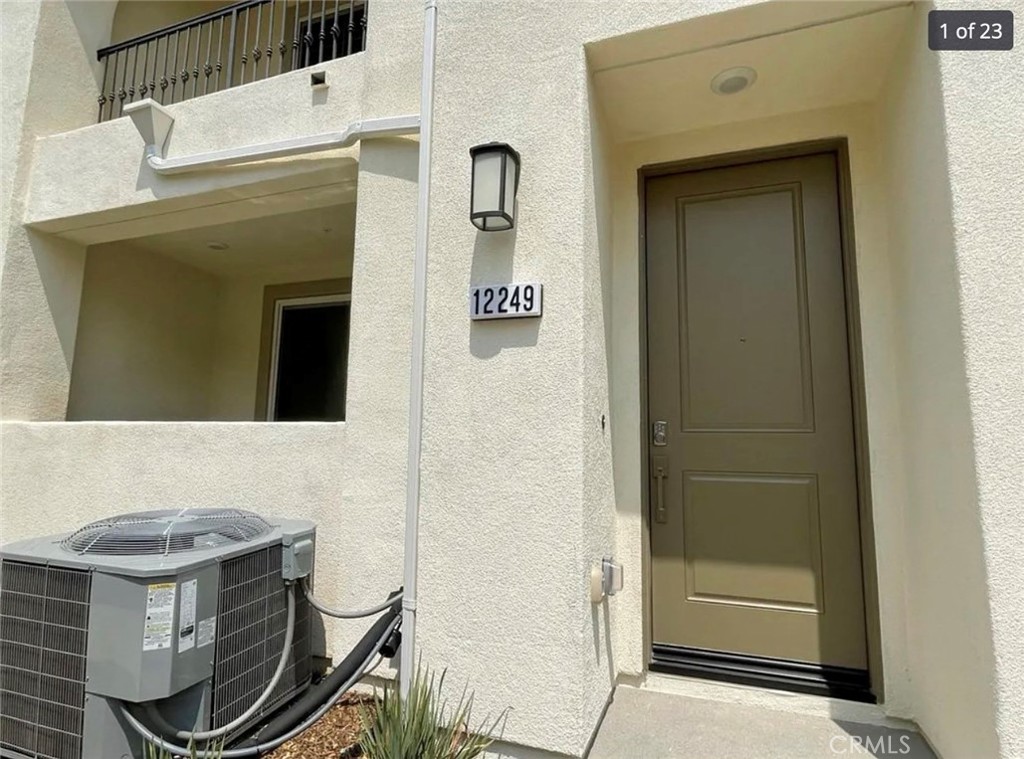 a view of front door of house