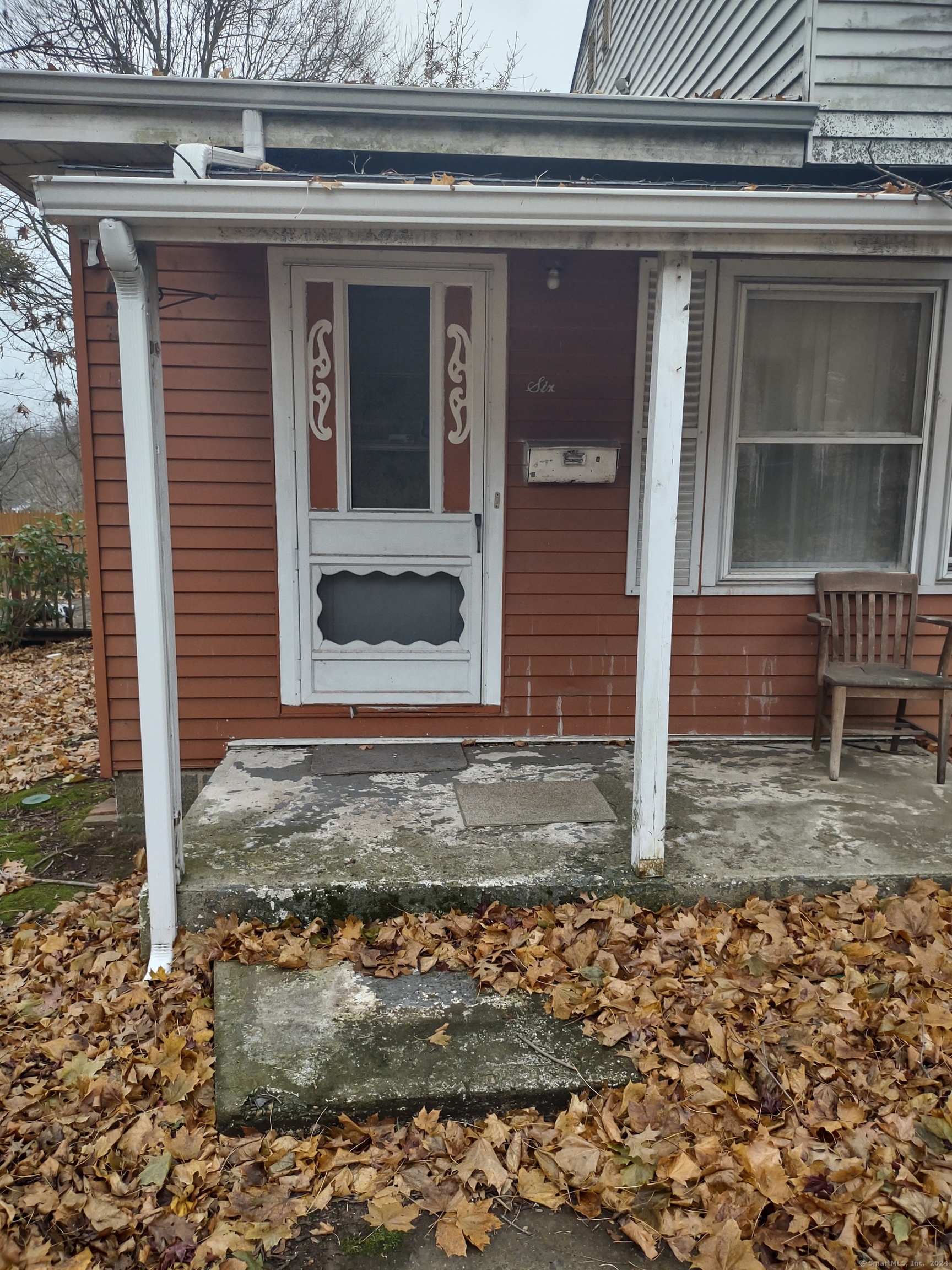 a view of a house with a door