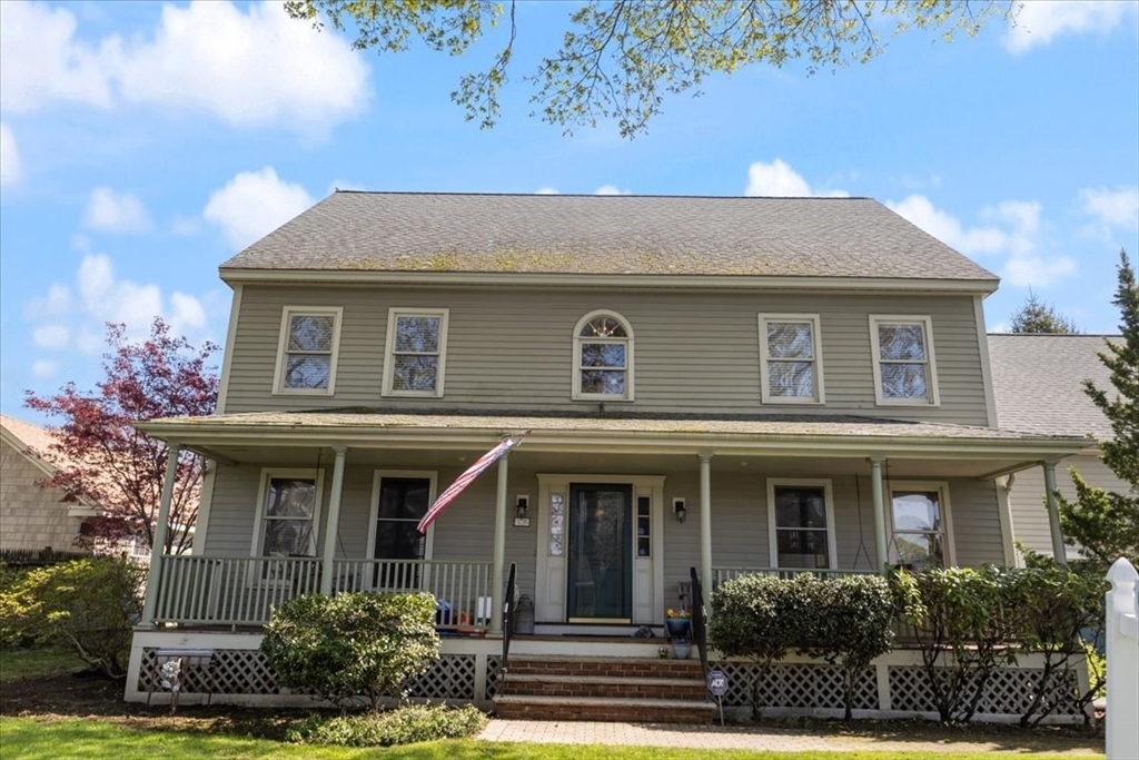 a front view of a house