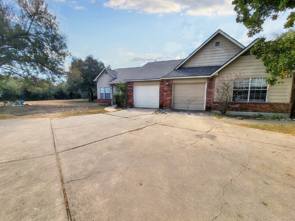 a backyard of a house