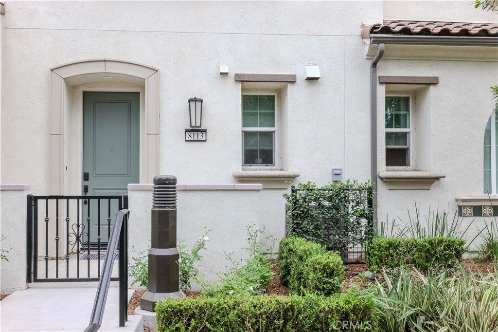 a view of front door of house