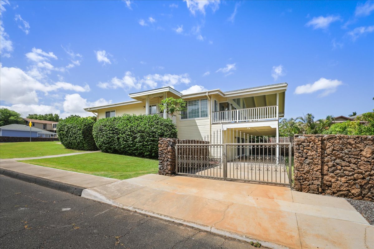 Corner lot with two driveway entrances