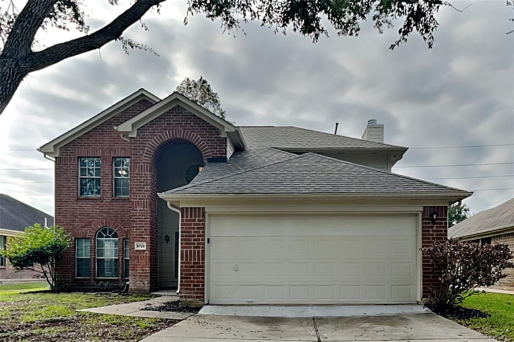 a front view of a house