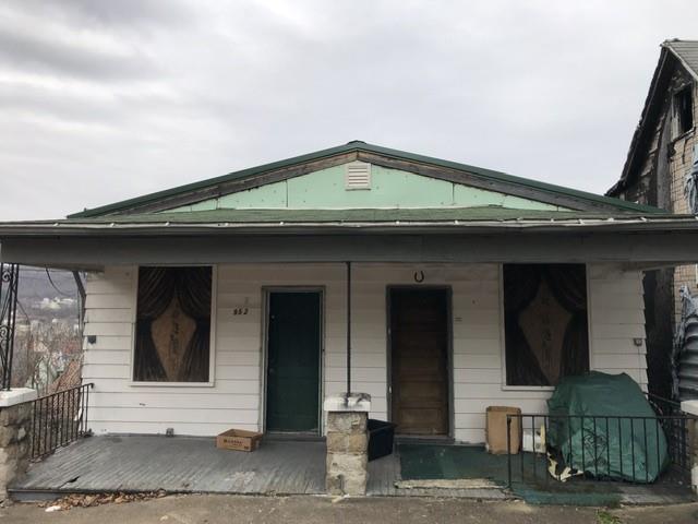 a front view of a house