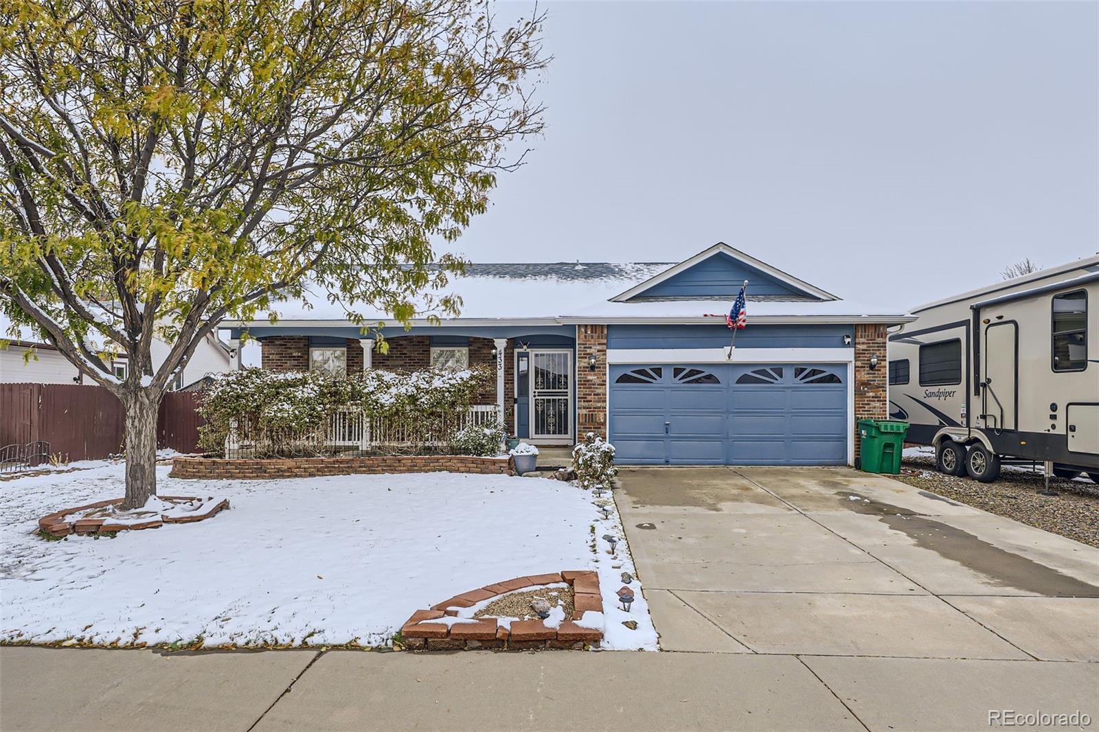 a view of a house with a patio