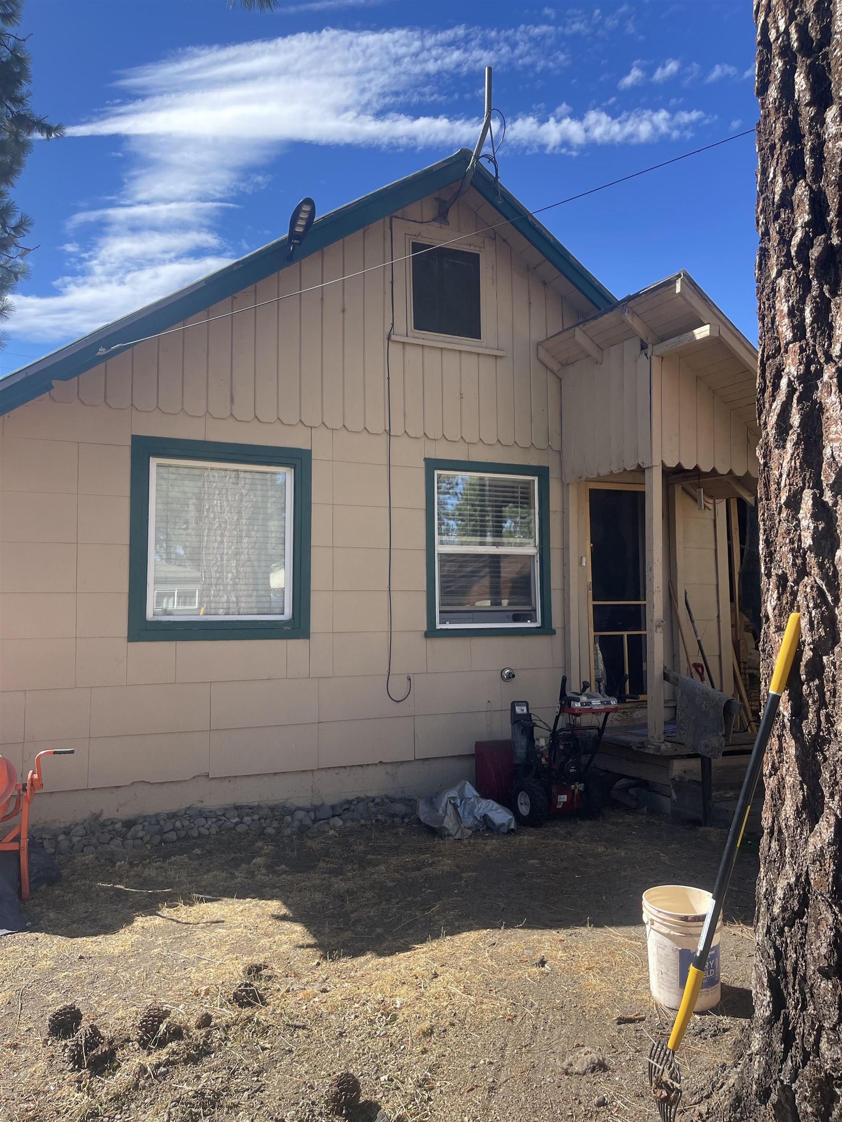 a front view of a house