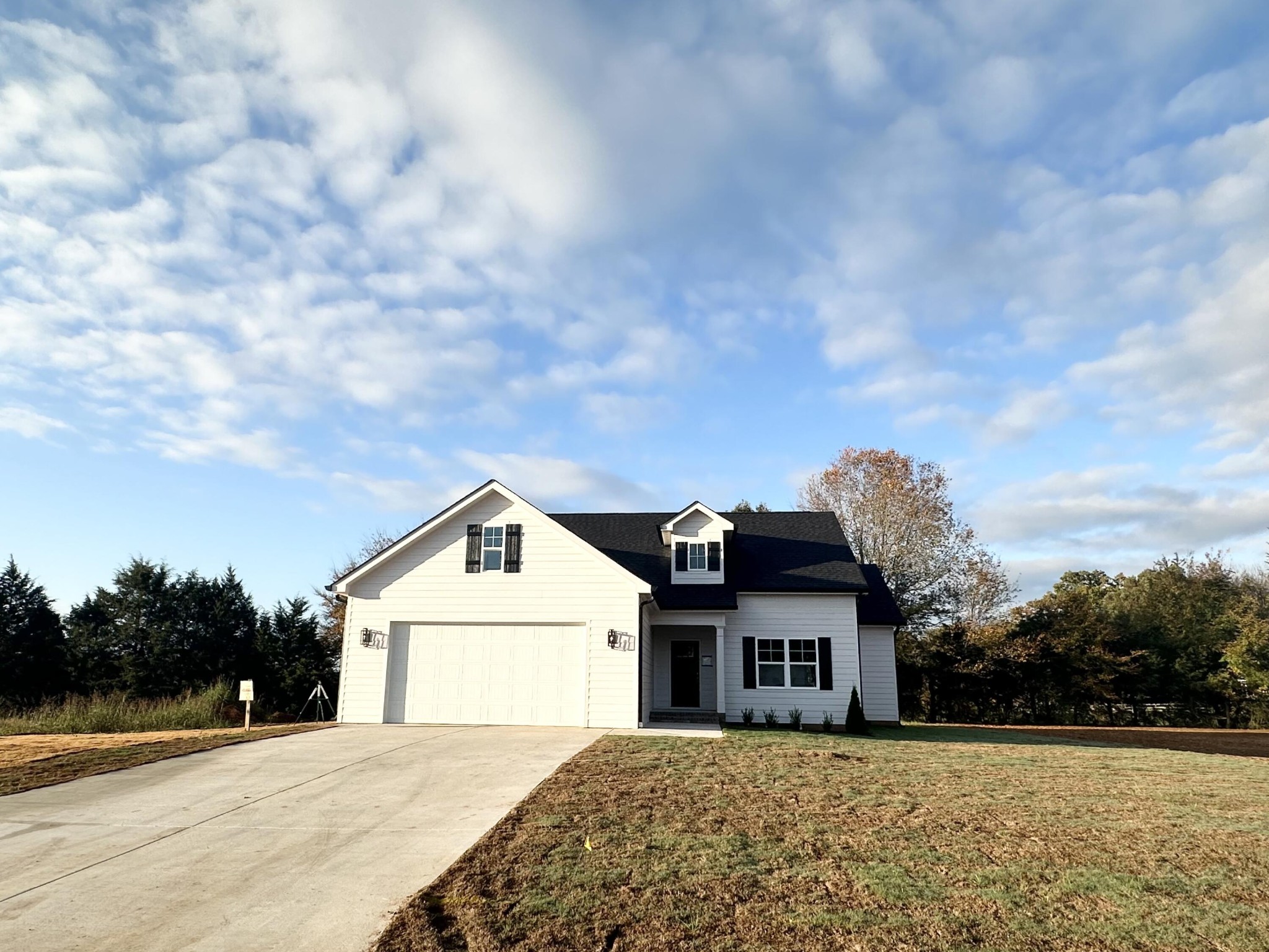 a house with trees in the background