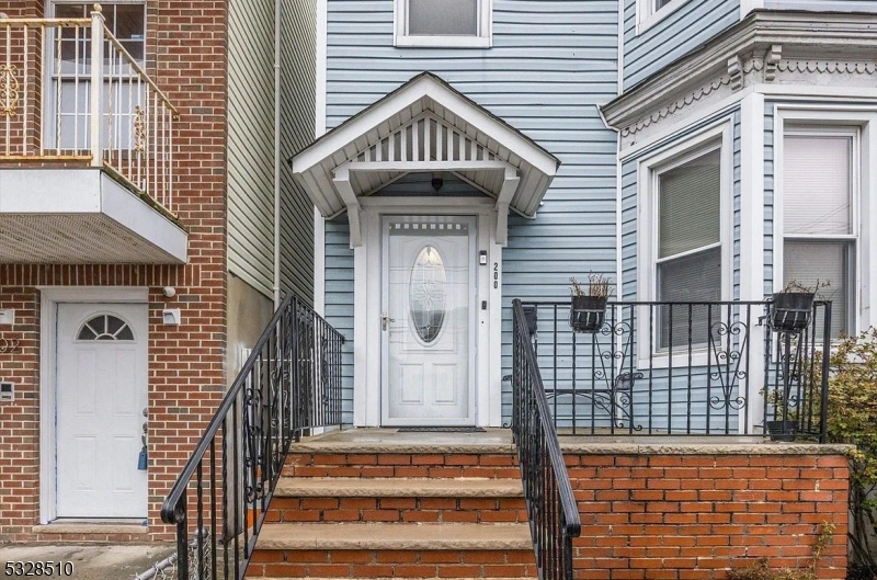 a front view of a house