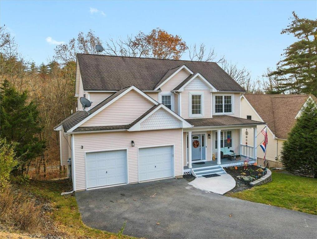 front view of house with a yard