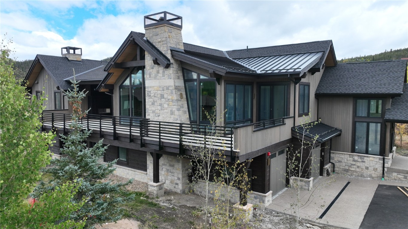 a front view of a house