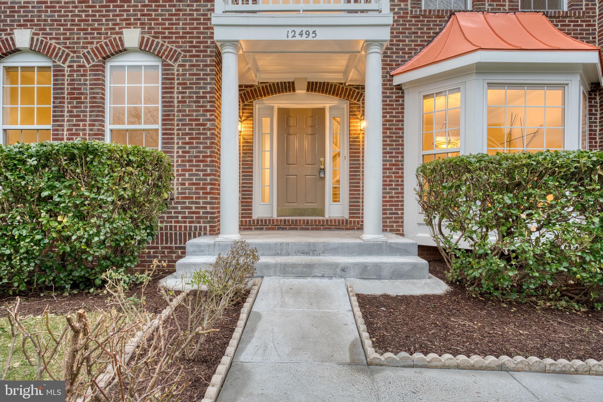 a front view of a house