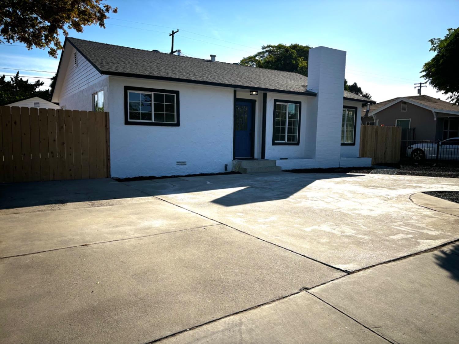 a backyard of a house