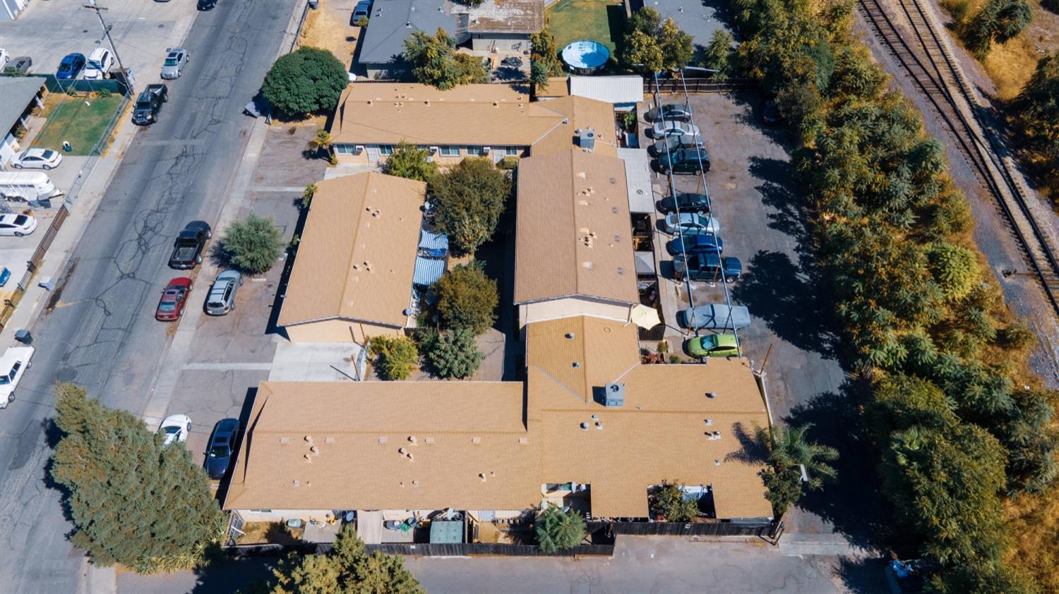 an aerial view of house with outdoor space