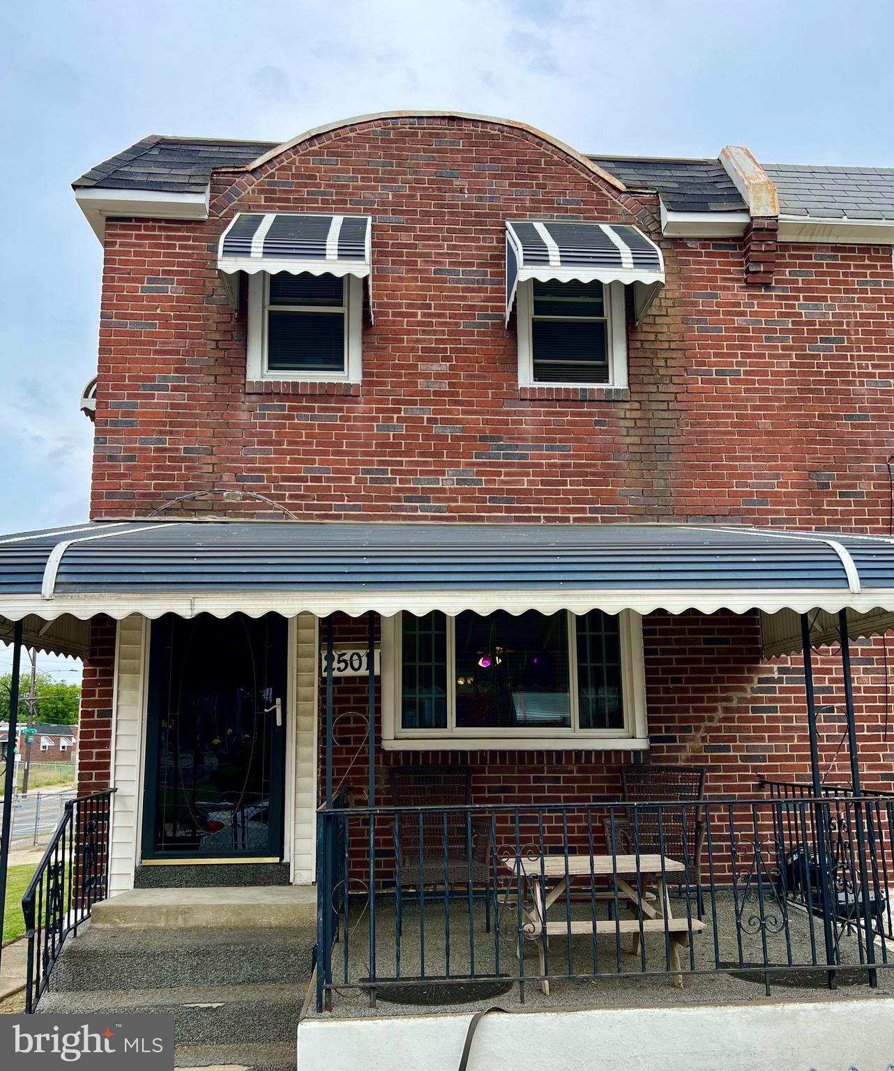 a front view of a house